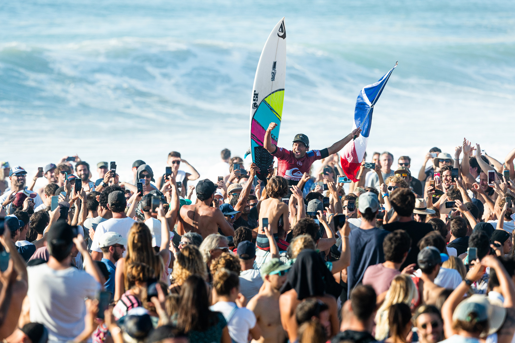 Jeremy Flores Chaired Up Beach Quiksilver Pro France